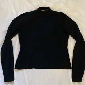 Black Turtle/Mock Neck Sweater